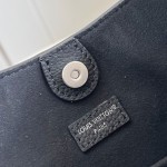 Louis Vuitton All Around medium handbag Monogram perforated leather light coffee black