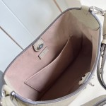Louis Vuitton All Around medium handbag Monogram perforated leather light coffee black