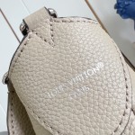 Louis Vuitton All Around medium handbag Monogram perforated leather light coffee black