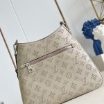 Louis Vuitton All Around medium handbag Monogram perforated leather light coffee black