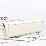 Gucci Brown Canvas Tote with Gray-Green and White Leather – Model 850926 / 850546