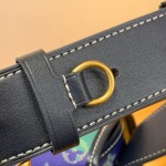 Louis Vuitton Satchel Messenger Bag M15187 in Teal Green Monogram Heritage canvas with aged metal buckles