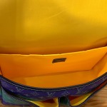 Louis Vuitton Satchel Messenger Bag M15187 in Teal Green Monogram Heritage canvas with aged metal buckles