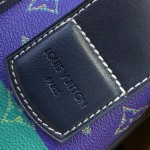 Louis Vuitton Satchel Messenger Bag M15187 in Teal Green Monogram Heritage canvas with aged metal buckles
