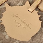 Louis Vuitton Speedy Bandoulière 20 Meowgram canvas handbag with cat charm