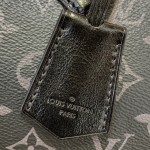 Louis Vuitton Speedy Soft 30 Handbag M15102 in Monogram Eclipse canvas with chain straps and leather key pouch
