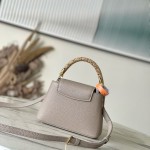 Louis Vuitton Capucines Mini Handbag with rhinestone LV letters and Flower Crown handle