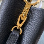 Louis Vuitton Capucines Mini Handbag with rhinestone LV letters and Flower Crown handle