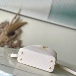 Louis Vuitton Capucines Mini Handbag with rhinestone LV letters and Flower Crown handle