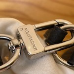 Louis Vuitton Neverfull Bandoulière Inside Out BB M15210 featuring Monogram Eclipse and grain leather with silver hardware