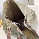 Louis Vuitton CarryAll Vibe MM Handbag in Monogram Empreinte Leather with Detachable LV Tag