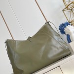 Louis Vuitton CarryAll Vibe MM Handbag in Monogram Empreinte Leather with Detachable LV Tag