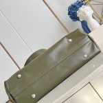 Louis Vuitton CarryAll Vibe MM Handbag in Monogram Empreinte Leather with Detachable LV Tag