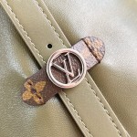 Louis Vuitton CarryAll Vibe MM Handbag in Monogram Empreinte Leather with Detachable LV Tag