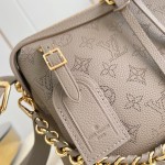 Louis Vuitton M25904 Mahina Hand It All PM – Perforated Calf Leather with Detachable Leather Strap & Woven Chain Handle