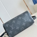 Louis Vuitton Nano Speedy Handbag in Monogram Eclipse Canvas with Detachable Strap