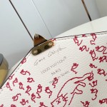 Louis Vuitton M42265 Nice Cosmetic Bag in Premium Italian Leather with Hidden Zipper Pocket
