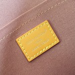 Louis Vuitton Satchel Mini Handbag from the Monogram Archive Collection with Aged Leather Trim and Gold Hardware