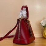 Louis Vuitton Sac Alma BB M25562 - Burgundy Monogram Epi Leather with Water Ripple Texture