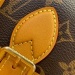 Louis Vuitton Satchel Mini Bag M26805 - Monogram Canvas with Aged Leather and Metallic Hardware