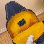 Louis Vuitton Sac Avenue Slingbag PM M26419 - Blue-Green Monogram Heritage Canvas with Shoulder Strap