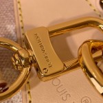 Louis Vuitton Montsouris Small Backpack M15135 featuring Meowgram pattern and detachable cat-shaped key pouch