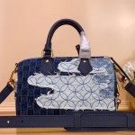Louis Vuitton Speedy Bandoulière 25 M15276 - Denim and Colorblock with Monogram patches