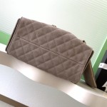 Chanel 25K Drawstring Bucket Bag AS5311 Brown Blue Green Suede