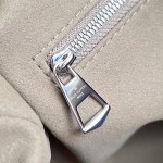 Louis Vuitton CarryAll Cargo Vibe Small Handbag in Green Lambskin Leather with Removable Chain and Monogram Logo