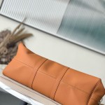 Louis Vuitton Keepall Bandoulière 50 Travel Bag in Caramel Waxed Leather with LV Initials and Antiqued Metal Hardware
