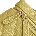 Chanel 25BLP Handle Box Bag Caviar Calfskin Black Gold Hardware