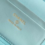 Chanel 25BLP Handle Box Bag Caviar Calfskin Black Gold Hardware