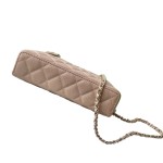 Chanel 25BLP Handle Box Bag Caviar Calfskin Black Gold Hardware