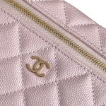 Chanel 25BLP Handle Box Bag Caviar Calfskin Black Gold Hardware