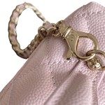 Chanel 25BLP Handle Box Bag Caviar Calfskin Black Gold Hardware