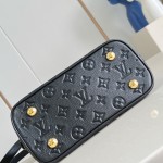 Louis Vuitton Alma BB Handbag in Monogram Canvas with Gold Lock and Key and Detachable Shoulder Strap