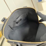 Louis Vuitton Alma BB Handbag in Monogram Canvas with Gold Lock and Key and Detachable Shoulder Strap