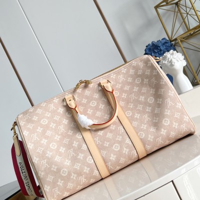 Louis Vuitton - M25787 Keepall Bandoulière 45 Travel Bag - Meowgram Canvas, Monogram Redesign, Grace Coddington Collaboration