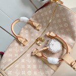 Louis Vuitton M25787 Keepall Bandoulière 45 Travel Bag with Meowgram Canvas and Cat-Shaped Logo