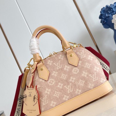 Louis Vuitton - M25728 Alma BB Handbag - Meowgram Canvas with Leather Trims, Grace Coddington Collaboration