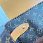 Louis Vuitton M25989 Steamer 30 Handbag with Monogram Canvas and Dual Front Pockets