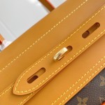 Louis Vuitton M25989 Steamer 30 Handbag with Monogram Canvas and Dual Front Pockets