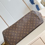 Louis Vuitton Neverfull Large Tote Bag in Monogram Canvas with Leather Trim and Detachable Pouch