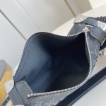 Louis Vuitton M26226 Side Trunk East West Handbag with Monogram Eclipse Canvas and Chain Strap