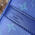 Louis Vuitton M26864 Blue Heritage Keepall 50 Men’s Bag, 2026 Early Spring Collection