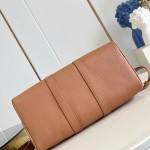 Louis Vuitton Keepall Bandoulière 35 in Waxed Calfskin with LV Initials Embossing