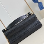 Louis Vuitton Twist Medium Handbag in Black Epi Leather with Colorful Enamel LV Twist Lock
