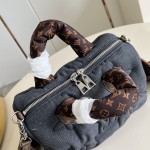 Louis Vuitton Speedy Bandoulière 20 LV Ski Puffygram Black Jeans M26956