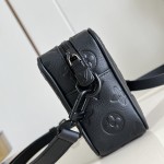 Louis Vuitton Trocadéro Mini Monogram Shadow Leather Bag M26737 Black