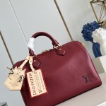 Louis Vuitton Speedy Soft 30, M25766, Travels With Grace Coddington Series, Leather, Cat-Shaped Keychain